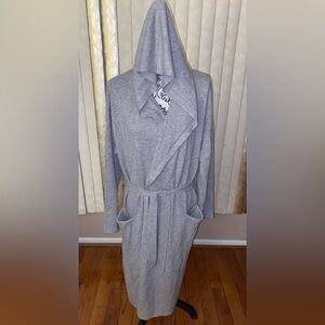 UGG Gray Cashmere Hooded Cardigan Style 1012101 Large NWT